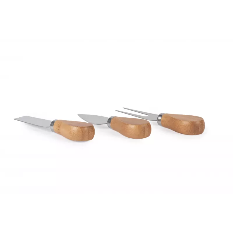 Salter BW14823 Bamboo Cheese Board su 3 dalių peilių rinkiniu