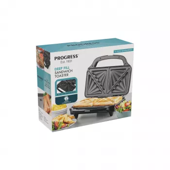 Salter EK2017TFVDE Deep Fill Sandwich Maker 900W Juodas/Sidabrinis