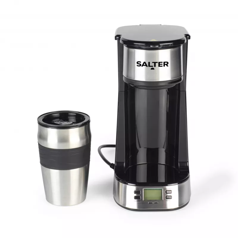 Salter EK2732FVDE Skaitmeninis kavos virimo aparatas - 1.5L, 12 puodelių, juodas ir sidabrinis