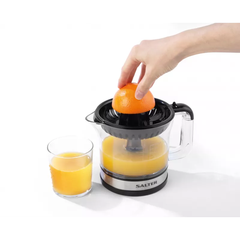 Salter EK5025FVDE elektrinė citrusinių vaisių spauda, 60 W, 1.2 l, juoda / sidabrinė