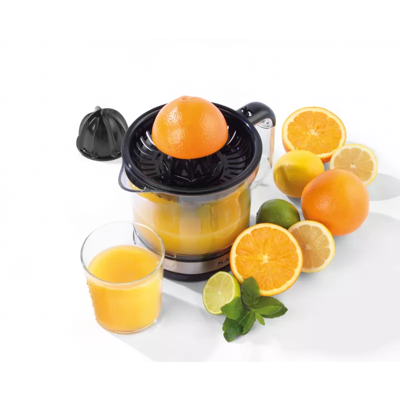 Salter EK5025FVDE elektrinė citrusinių vaisių spauda, 60 W, 1.2 l, juoda / sidabrinė