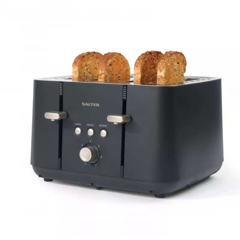 Salter EK5565BGRYFVDE Marino 4-Slice Skrudintuvas - Pilkas Nerūdijantis Plienas