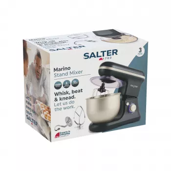 Salter EK5620BGRYFVDE Marino Stand Mixer 1000W 5L Grey