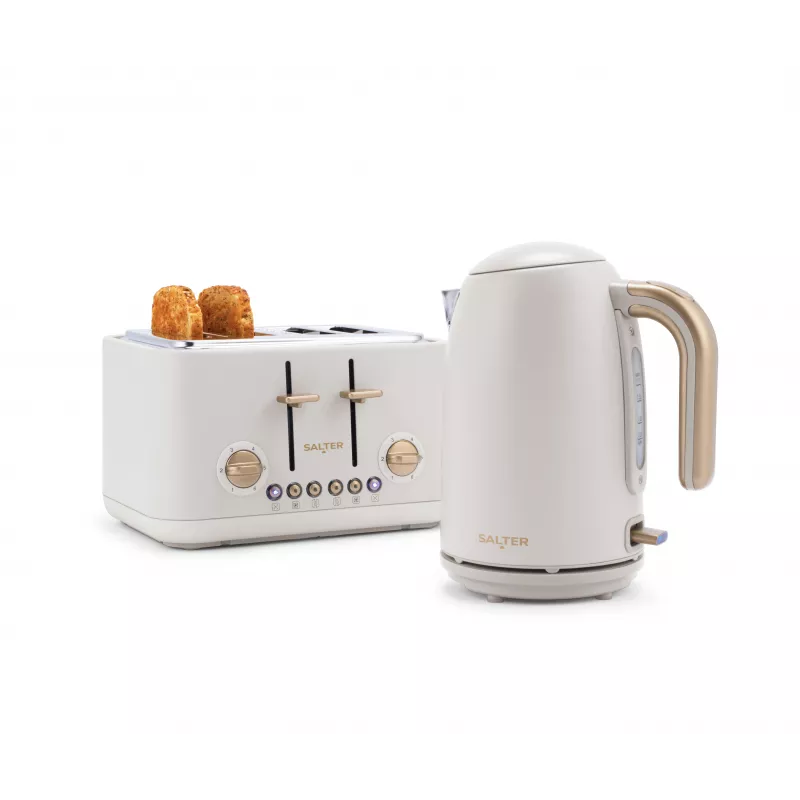 Salter EK5823OBVDE Pebble 4-Slice Toaster – Obsidian Black