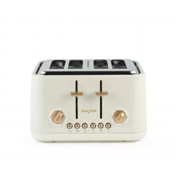 Salter EK5823OBVDE Pebble 4-Slice Toaster – Obsidian Black
