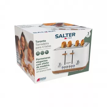 Salter EK5823WHTVDE Toronto 4-Slice Toaster