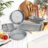Salter Marblestone 37cm kepimo skarda - nelipni anglinio plieno, pilkas marmuro efektas