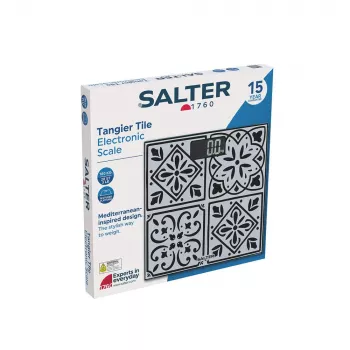 Salter SA00702TCFEU12 Tanger Tile elektroninės virtuvinės svarstyklės, 5 kg / 1 g, įvairiaspalvės
