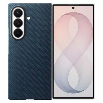Samsung Carbon Magnet Case, skirtas Galaxy Fold 8 Ultra, tamsiai mėlynas (Navy)
