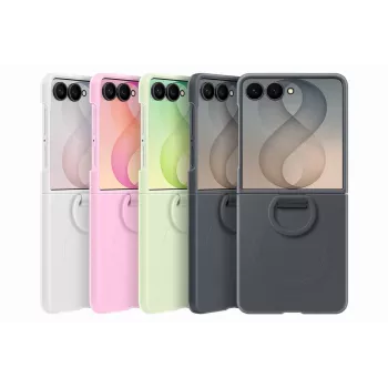 Samsung EF-EF776CGEGWW Silicone Ring Magnet Cover Galaxy Z Flip8, žalia