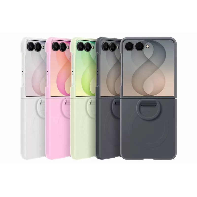 Samsung EF-EF776CGEGWW Silicone Ring Magnet Cover Galaxy Z Flip8, žalia