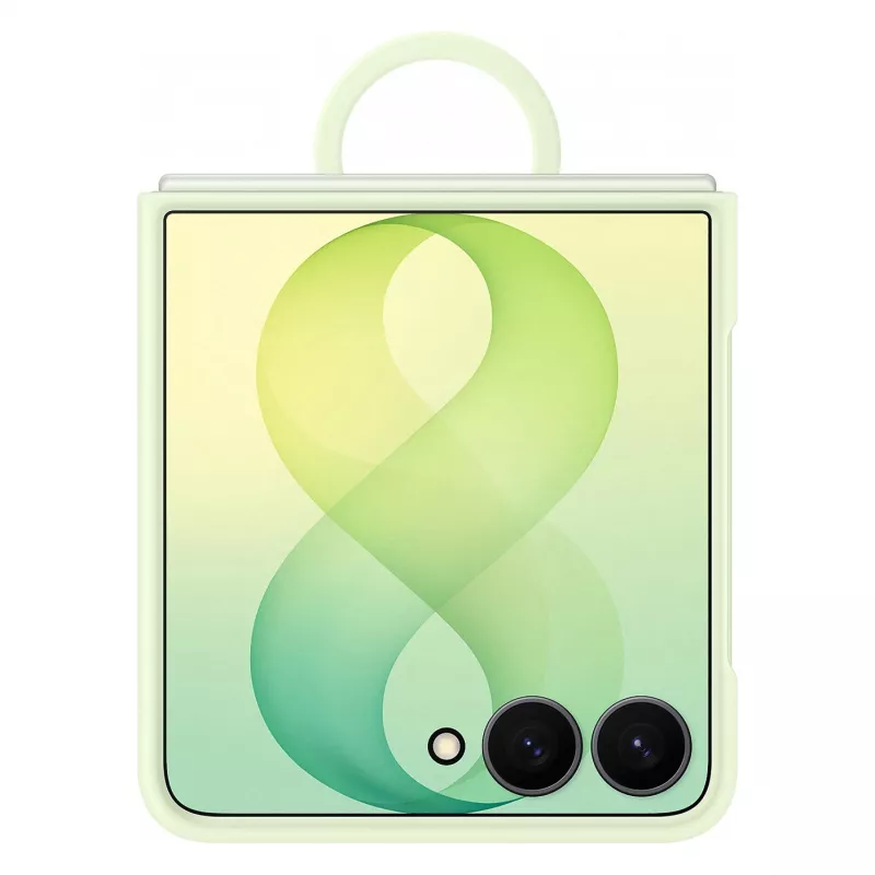Samsung EF-EF776CGEGWW Silicone Ring Magnet Cover Galaxy Z Flip8, žalia