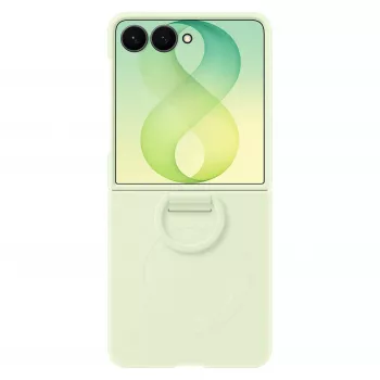 Samsung EF-EF776CGEGWW Silicone Ring Magnet Cover Galaxy Z Flip8, žalia