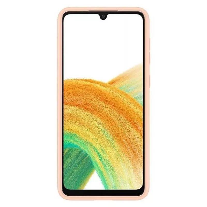 Samsung EF-OA336TPEGWW kortelės lizdo dangtelis, skirtas Galaxy A33 5G, persikų spalvos