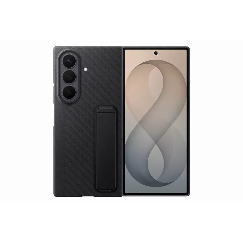 Samsung Carbon Standing Case, skirta Galaxy Z Fold8 Ultra, juodas