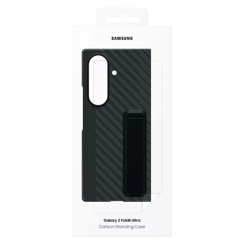 Samsung Carbon Standing Case, skirta Galaxy Z Fold8 Ultra, juodas