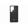 Samsung Enzo Aramid dėklas Galaxy S25 Ultra - Black Silver