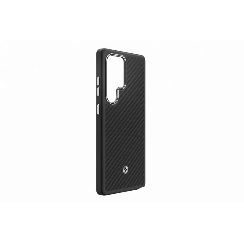 Samsung Enzo Aramid dėklas Galaxy S25 Ultra - Black Silver