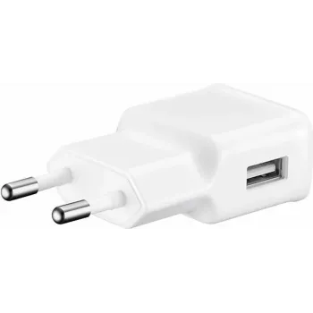 Samsung EP-TA200EWE + EP-DR140 15W Adaptive Fast Charging sieninis įkroviklis su Micro-USB kabeliu, baltas