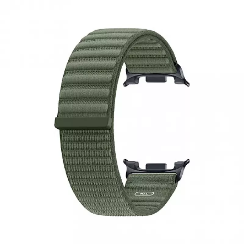 Samsung Fabric Band (M/L) Galaxy Watch9 & Watch8 – Alyvuogių spalvos austo nailono dirželis