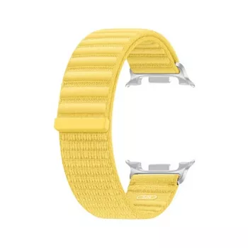 Samsung Fabric Band (S/M) – Geltona nailono juosta Galaxy Watch9 (Watch8)