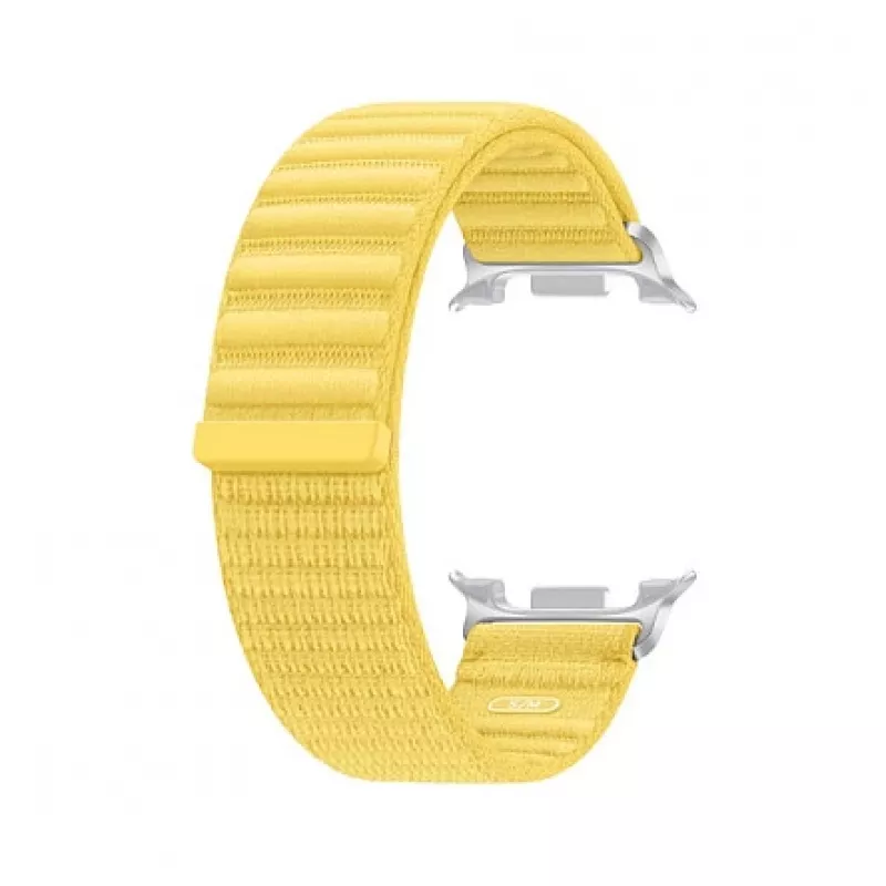 Samsung Fabric Band (S/M) – Geltona nailono juosta Galaxy Watch9 (Watch8)