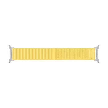 Samsung Fabric Band (S/M) – Geltona nailono juosta Galaxy Watch9 (Watch8)
