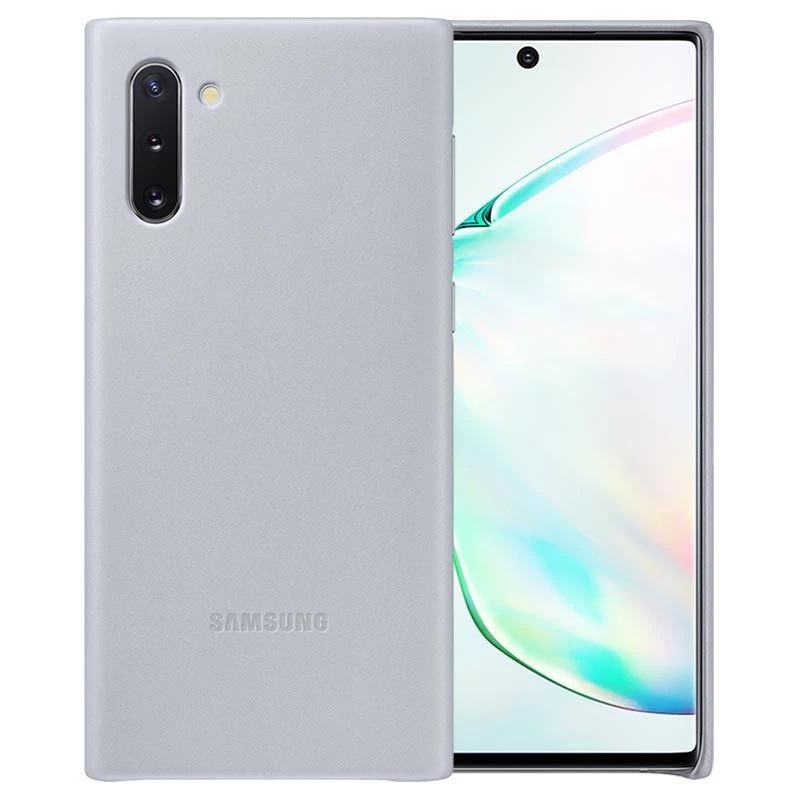 Samsung Galaxy Note 10 Leather Cover Gray