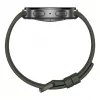 Samsung Galaxy Watch9 LTE 44 mm sidabrinis išmanusis laikrodis su alyvuogių spalvos sportiniu dirželiu M/L