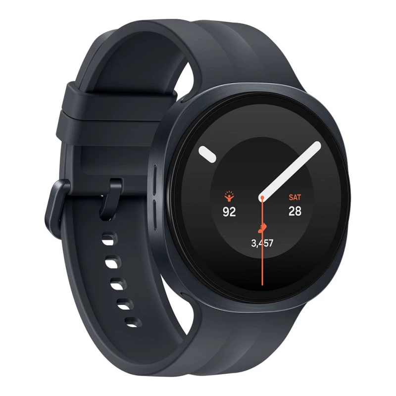 Samsung Galaxy Watch9 LTE išmanusis laikrodis 44mm Graphite su juodu sportiniu dirželiu M/L, Super AMOLED ekranas