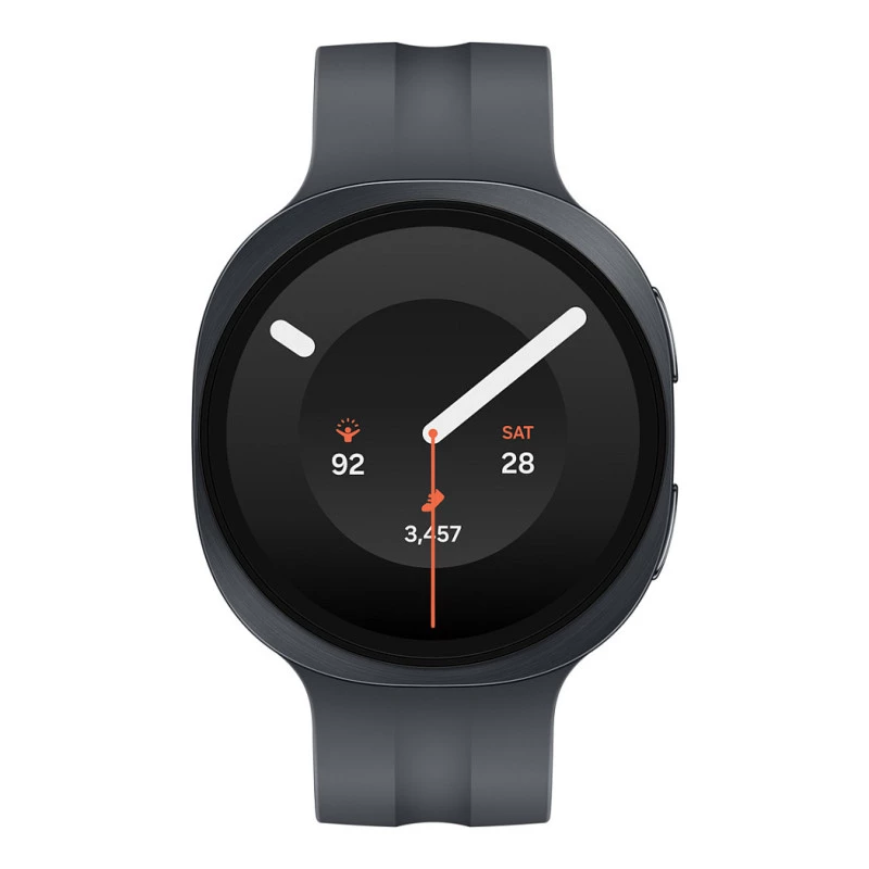 Samsung Galaxy Watch9 LTE išmanusis laikrodis 44mm Graphite su juodu sportiniu dirželiu M/L, Super AMOLED ekranas