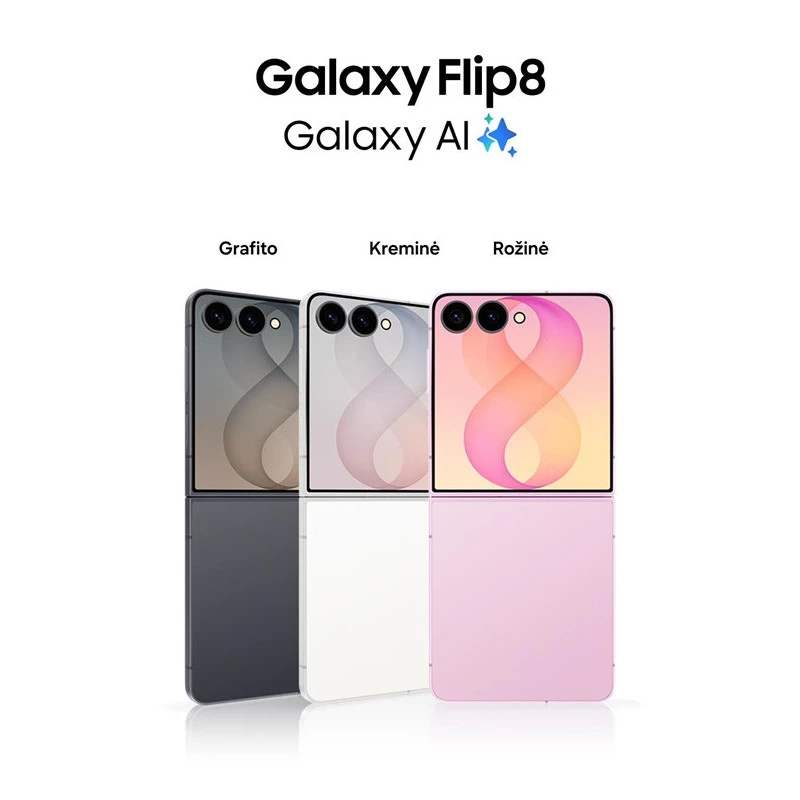 Samsung Galaxy Z Flip8 5G 256GB Cream – Sulankstomas išmanusis telefonas