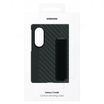 Samsung Galaxy Z Fold8 Carbon Standing Case su atlenkiama kojyte – juoda, EF-XF971SBEGWW