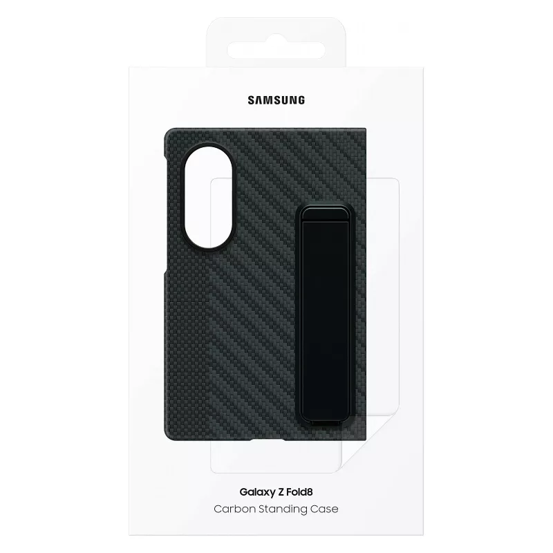 Samsung Galaxy Z Fold8 Carbon Standing Case su atlenkiama kojyte – juoda, EF-XF971SBEGWW