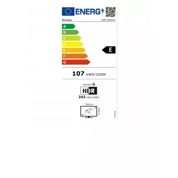 Samsung GMR75R85HAUXZG 75 colių 4K Ultra HD Micro RGB išmanusis televizorius su Tizen, HDMI, USB Hub, VESA 400x300 mm, LAN, Wi-Fi, garsiakalbiu