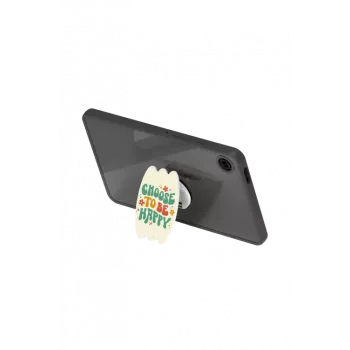 SAMSUNG GP-FPX115AMBGW Tab A9 Hybrid Edge Cover su piršto laikikliu, permatoma, žalia