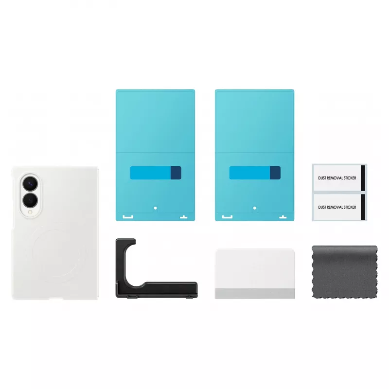Samsung Silicone Magnet Case Galaxy Z Fold 8 – balta (MagSafe suderinama) | ITwork.lt