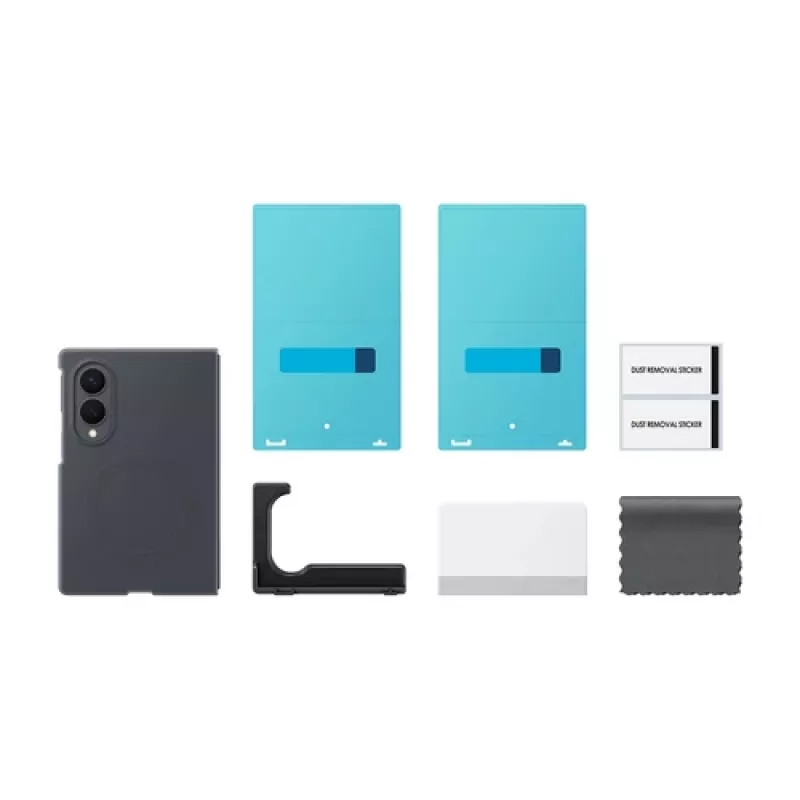Samsung Silicone Magnet Case, skirtas Galaxy Z Fold5, juodos spalvos