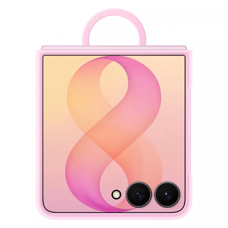 Samsung Silicone Ring Magnet Case, skirta Galaxy Z Flip8 – violetinė