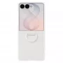 Samsung Silicone Ring Magnet Case, skirtas Galaxy Z Flip8, baltas