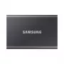 Samsung T7 Portable SSD, 2000 GB, USB Type-C, 3.2 Gen 2, 1050 MB/s, Password, Grey