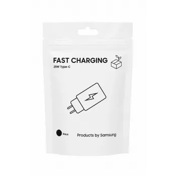 Samsung kelioninis adapteris TA800 25W USB-C PD PPS sieninis įkroviklis, juodas