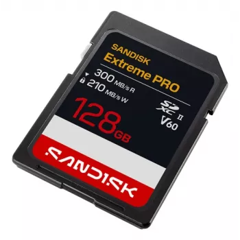 SanDisk Extreme PRO 128GB SDXC UHS-II atminties kortelė (V60, U3)