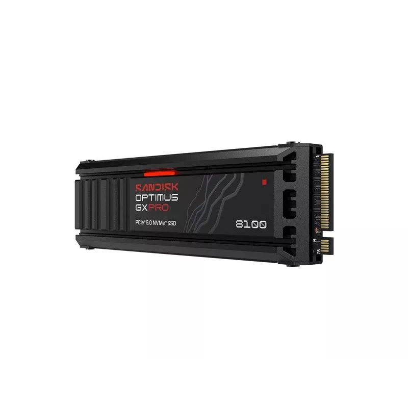 SanDisk Optimus GX PRO 8100 4TB PCIe Gen5 NVMe M.2 2280 vidinis SSD su aušintuvu ir aparatine šifravimo apsauga