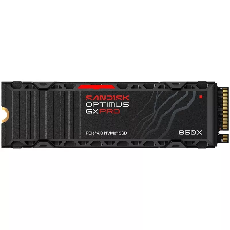 SanDisk Optimus GX PRO 850X 4TB vidinis SSD, M.2 2280 D5-M, PCIe 4.0 x4 NVMe, TCG Opal Encryption 2.01, integruotas radiatorius