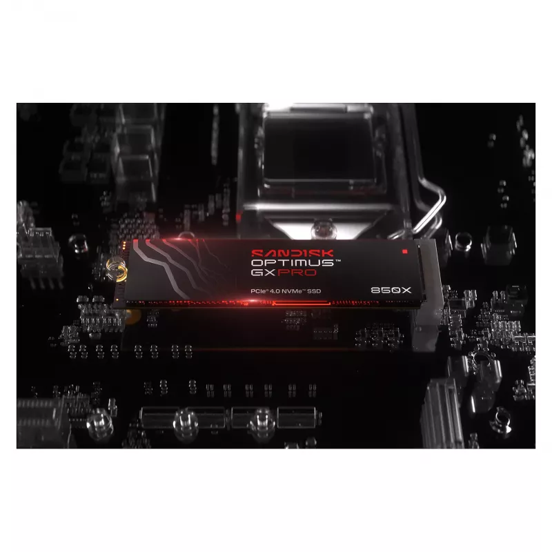 SanDisk Optimus GX PRO 850X 8TB M.2 2280 PCIe Gen4 x4 NVMe SSD su AES 256 bitų šifravimu