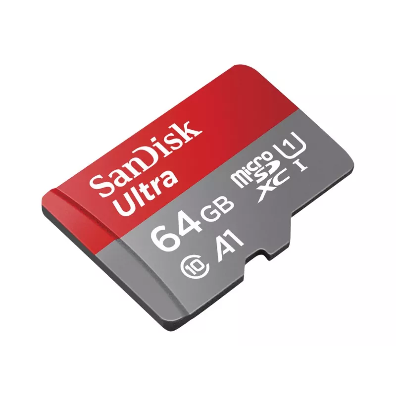 SanDisk Ultra 64GB microSDXC atminties kortelė su SD adapteriu