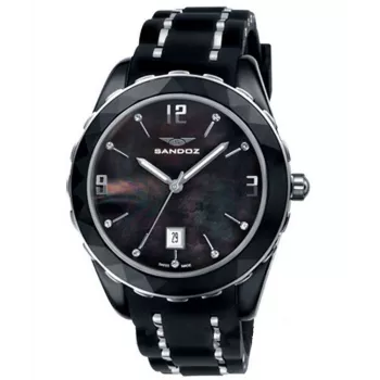 SANDOZ Women's Quartz Analog Watch 81270-95 43mm Stainless Steel Silver