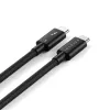 SATECHI Thunderbolt 5 Pro Cable 1m USB-C į USB-C – 120Gbps, 240W, juodos spalvos