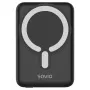 Savio BA-12 belaidis magnetinis power bank 10000 mAh juodas